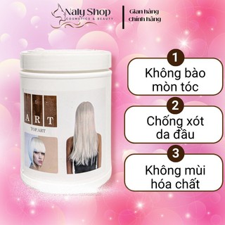 Bột tẩy art 500gr chống xót da đầu và bào mòn tóc, bột tẩy tóc không mùi hóa chất nalyshop