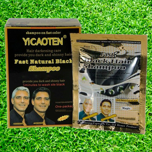 Dầu gội đen tóc Yicaoten ( hộp 10 gói )