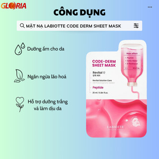 Mặt Nạ Labiotte Code Derm Sheet Mask 25ml/miếng