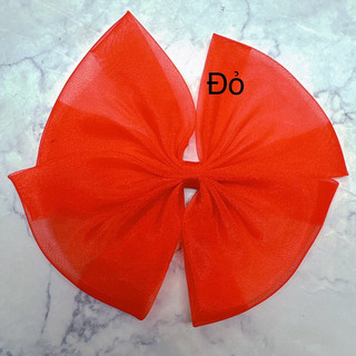 5 Cái Nơ Voan lụa 12cm trang trí bản 4cm làm phụ kiện