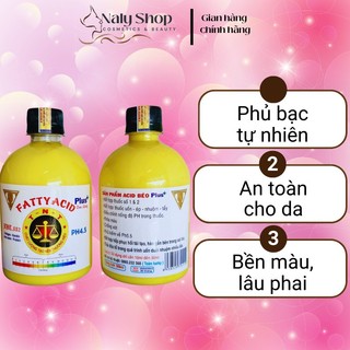Acid béo plus 450ml hỗ trợ uốn nhuộm duỗi ép, axit béo điều chỉnh nồng độ ph giúp phục hồi tóc hư tổn nalyshop