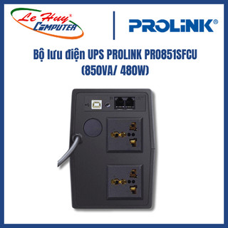 Bộ lưu điện UPS PROLINK PRO851SFCU (850VA/ 480W) (Có cổng USB)