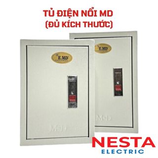 Tủ Điện Thép Nổi Khóa Bật Sơn Tĩnh Điện MD - Vỏ Tủ Điện Công Nghiệp Các Loại, Không Dỉ Sơn Tĩnh Điện