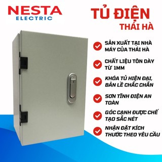 Tủ điện thép nổi khóa bật sơn tĩnh điện thái hà