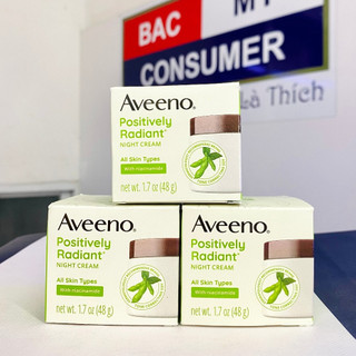 MẪU MỚI - Kem dưỡng da ban đêm Aveeno Positively Radiant 48g
