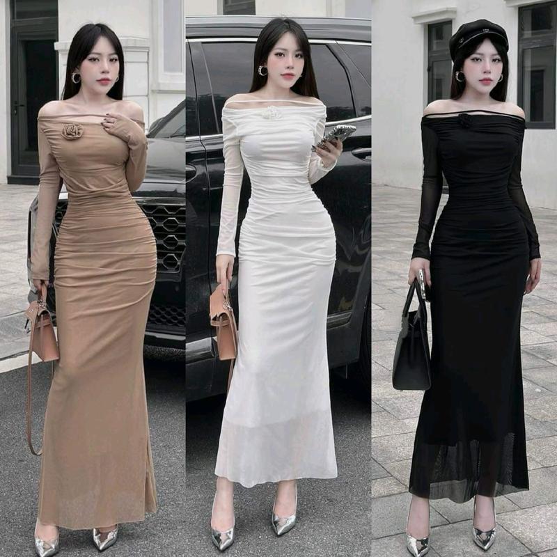 Váy Body Đuôi Cá Đính Hoa Ngực Thời Trang | BigBuy360 - bigbuy360.vn