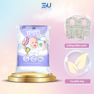 Yếm ăn dặm cho bé dùng một lần bằng vải BELLA HAPPY gói 20 miếng - EuChoice
