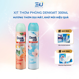 Bình xịt thơm phòng Denkmit 300ml hương hoa khử mùi hàng chuẩn nội địa Đức chính hãng 100%