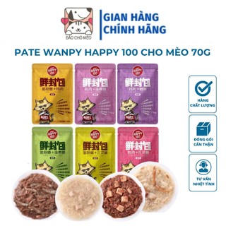 Pate wanpy happy 100 cho mèo 70g - đảo chó mèo