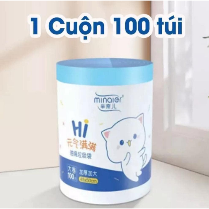 Túi Đựng Rác Có Dây Kéo loại 100 Túi. Loại Siêu Dày Dai Chắc Chắn