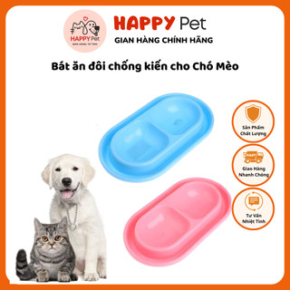 Bát ăn đôi chống kiến cho Chó Mèo