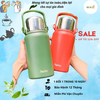 Phích Giữ nhiệt, Bình Giữ Nhiệt Karlin 1 lít inox 316 Tặng Kèm Quai Đeo Giữ Nhiệt Bảo Hành 12 tháng - Siêu Thị T/H