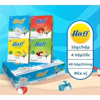 Thùng 12 vỉ ( 4 x 55g ) Hoff váng sữa - sữa chua