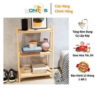 Kệ sách Behomes 3 tầng mặt nan