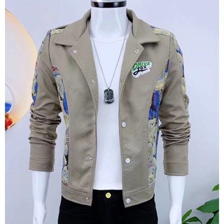 Áo khoác nam thời trang thêu họa tiết gấu dễ thương cá tính mặc lên cực cool ngầu N61