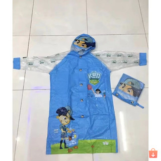 Áo mưa kun hàng khuyến mãi sữa kun mới chất dày dặn đẹp Áo mưa siêu kun làm bằng chất liệu: nhựa PVC dày 0.15mm (dung s
