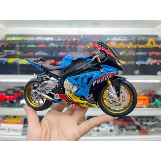Mô hình xe độ BMW S1000RR Cá Mập độ pô tỉ lệ 1:12 Autono1 Joycity D022A