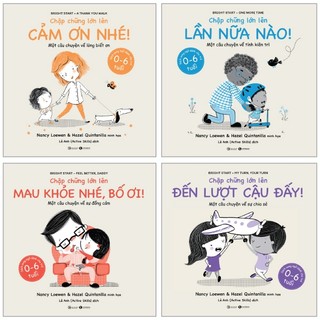 Sách - combo sách chập chững lớn lên: mau khỏe nhé, bố ơi! + cảm ơn nhé! + lần nữa nào! + đến lượt cậu đấy