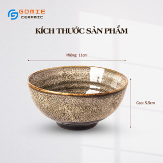 Bát Cơm D11  - Chén Cơm (8 màu)- Men hoả biến gốm sứ Bát Tràng