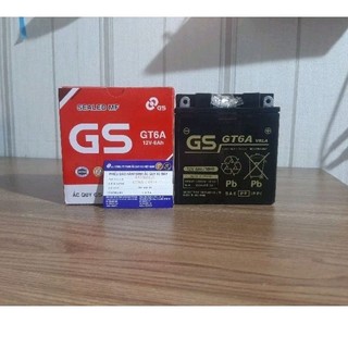 Ắc quy khô gs gt6a dùng cho xe dream; sirius; jupiter; exciter 110 .
