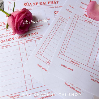 In hóa đơn bán hàng, in hóa đơn bán lẻ theo yêu cầu dùng cho các shop bán hàng rẻ đẹp