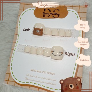 Móng chân giả NGẮN màu trắng nail box chân GIÁ RẺ đẹp đơn giản thích hợp đi chơi chụp ảnh tặng keo dán móng