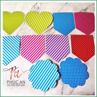 Miếng dán (không bao gồm chữ cái) kích thước 12.5 - 15.5cm trang trí tiệc sinh nhật