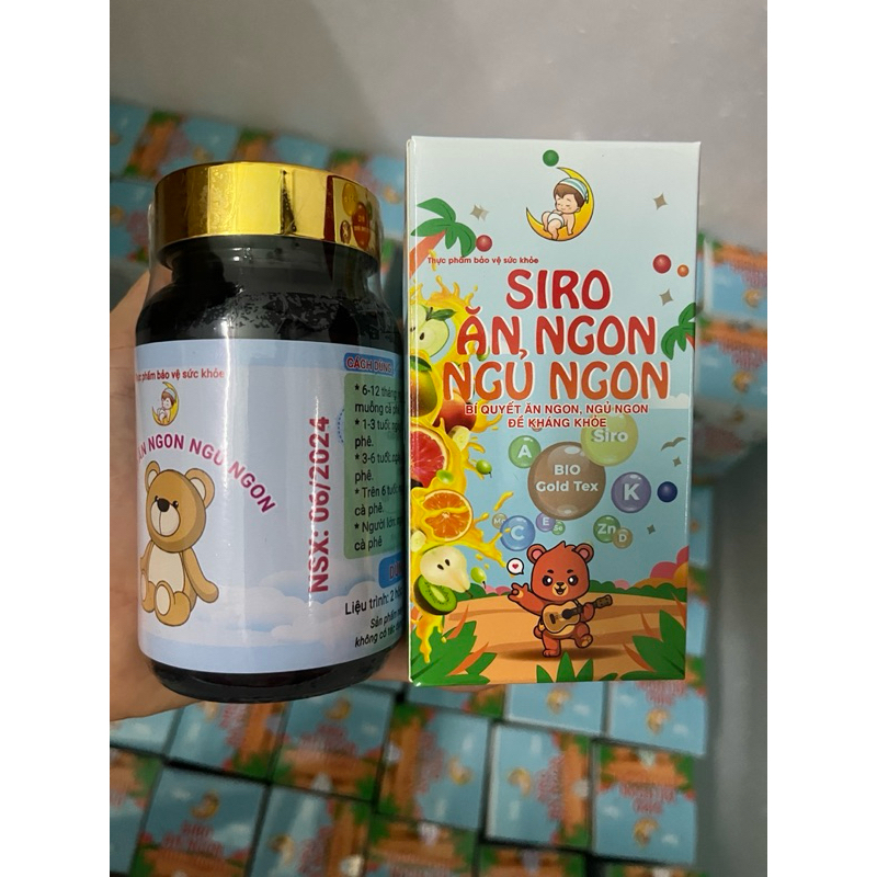 Siro Ăn Ngon Gấu, Giúp Bé Tăng Cân, Ăn Ngon, Ngủ Ngon, Tiêu Hoá Tốt, Tăng Cường Đề Kháng