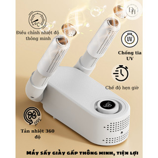 Máy Sấy Giày Gấp Thông Minh Làm Khô, Khử Mùi 360 Độ, Hẹn Giờ Tự Động, Tiết Kiệm Điện Năng