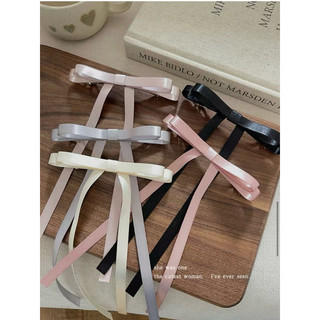 @rose -kẹp tóc nơ ruy băng trơn nhiều màu