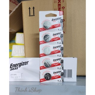 Vỉ 5 viên cmos cr2032 / cr 2032 pin 3volt lithium energizer chính hãng, dùng cho remote xe...