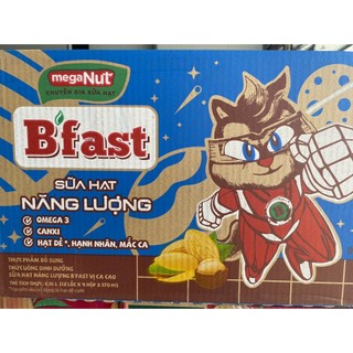 Thùng 48 hộp sữa hạt năng lượng b'fast vị ca cao