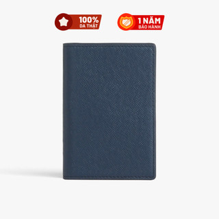 Ví Da Nam Nữ Đựng Thẻ Có Hộp, khóa nút bấm Chất liệu da thật - da Taiga bền bỉ - Mini Wallet - thương Hiệu Lagom
