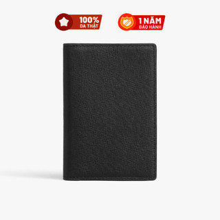 Ví Da Nam Nữ Đựng Thẻ Có Hộp, khóa nút bấm Chất liệu da thật - da Taiga bền bỉ - Mini Wallet - thương Hiệu Lagom