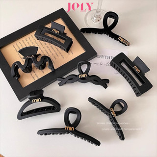 Kẹp càng cua nhám đen dài cỡ lớn cute phong cách hàn quốc dễ thương xinh xắn cho nữ KC103 JOLY
