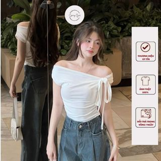  Áo kiểu nữ Spring trễ vai kèm dây mặc nhiều màu 295 P13k2
