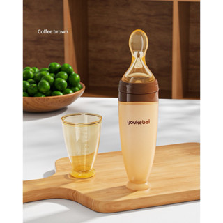  Bình thìa Ăn Dặm Cho Bé 120ml Silicon An Toàn Thìa Túi Nhai Bình Ăn Bột Dụng Cụ Cho Bé Uống Bình Ăn Dặm Cho Bé 