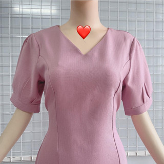 ĐẦM HỒNG TÍM CÓ DÂY CỘT EO SAU
