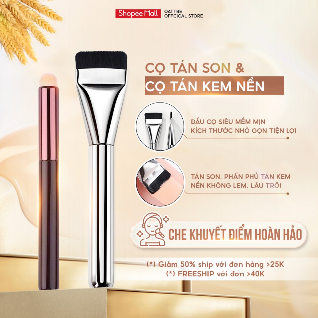 Cọ tán kem nền cọ tán son cọ má hồng cọ kẻ mắt cọ trang điểm mềm mịn che khuyết điểm hoàn hảo