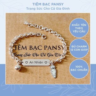 Lắc bạc ta cho bé dạng móc xích tuỳ chỉnh to nhỏ - Vòng lắc bạc trẻ em bền đẹp chắc chắn