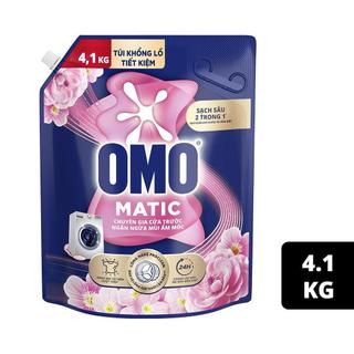 Nước Giặt OMO Matic cửa trước túi khổng lồ siêu tiết kiệm 4,1KG/ 3,6kg + 412g