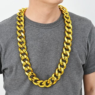 Dây chuyền xích lớn màu vàng nam nữ hiphop quà tặng tiệc cưới