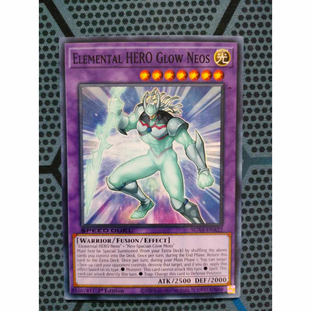 Bài yugioh speed duel - Elemental HERO Glow Neos - SGX4-ENA22 - Common 1st Edition