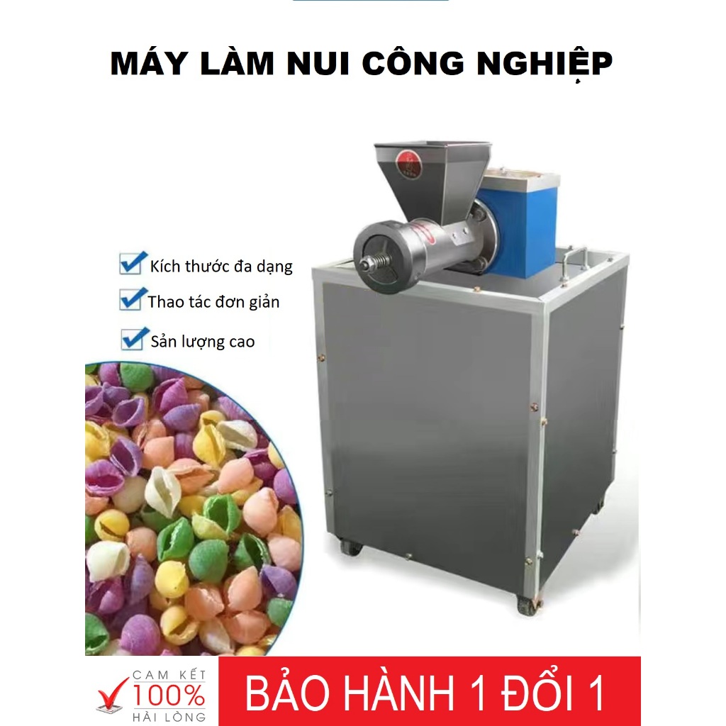 Máy làm nui, đùn nui công nghiệp đa chức năng, đùn mì, bún..