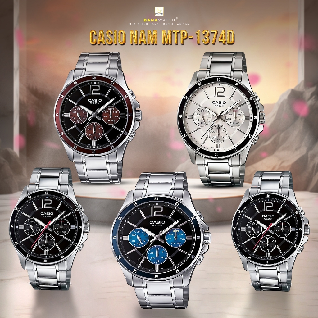 Đồng hồ Nam Casio MTP-1374D-5AVDF – Tặng gói bảo hành kim cương