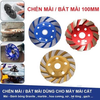 Chén mài bê tông - mài đá gạch 100mm - bát mài phá bê tông - chén bo đá thương hiệu unik
