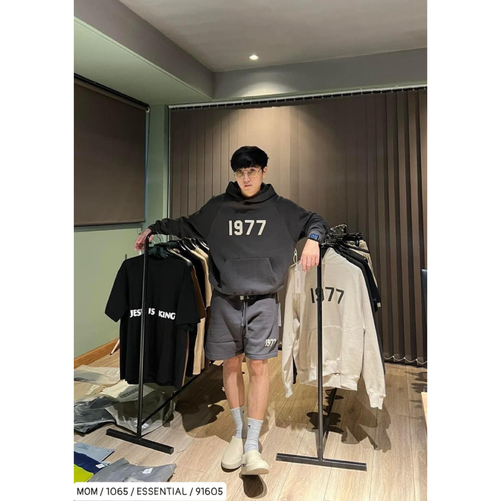 Áo Hoodie Nam Nữ 1977 Essentials Tchipz Form Rộng Chất Liệu Nỉ Bông Định Lượng 350gsm