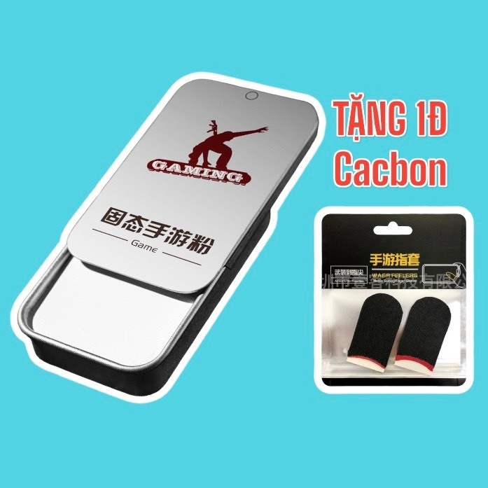 Phấn chơi game, bao tay chơi game tặng kèm 1 đôi bao tay Cacbon giúp tăng độ nhạy cảm ứng