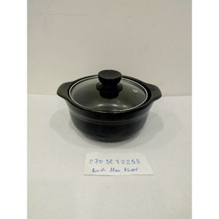 Nồi đất nắp kiếng 0.5L dùng kho cá, thịt