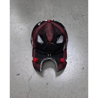 Mũ lưỡi chai đỏ red demon spirit denim cap
